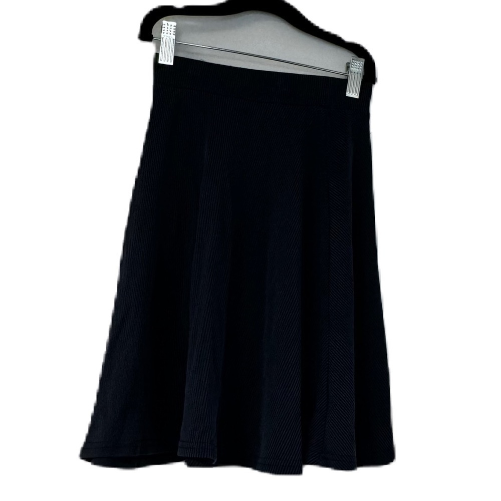 Tottini girls sz 8 navy black ribbed circle skirt fall winter spring causal fun